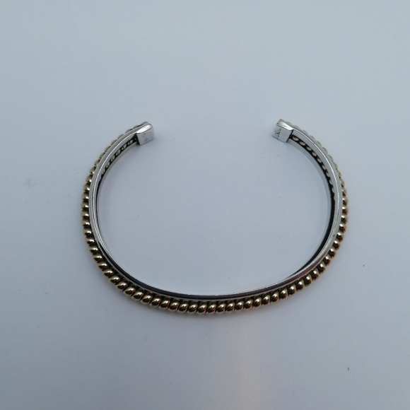Vintage 12K GP & Solid Sterling Silver 925 Bangle - Picture 10 of 10